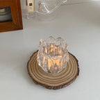 Glass Tulip Candle Holder