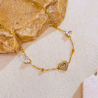 Gold Heart Bracelet