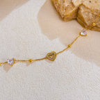 Gold Heart Bracelet