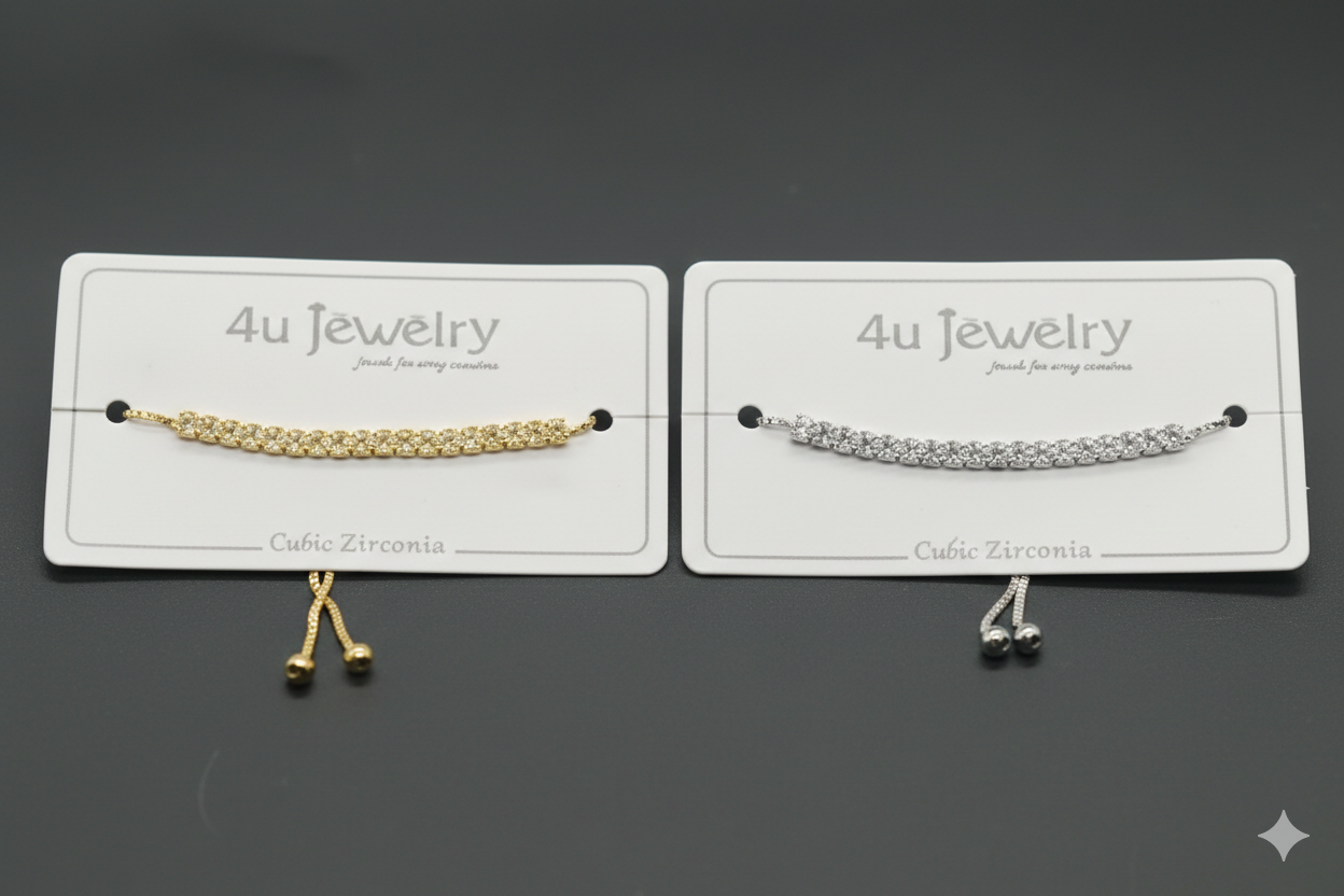 Adjustable Cubic Zirconia Bracelet