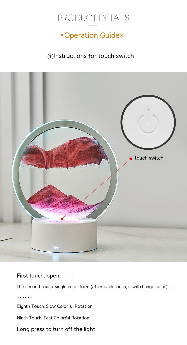 Flowing Sand Art LED Lamp