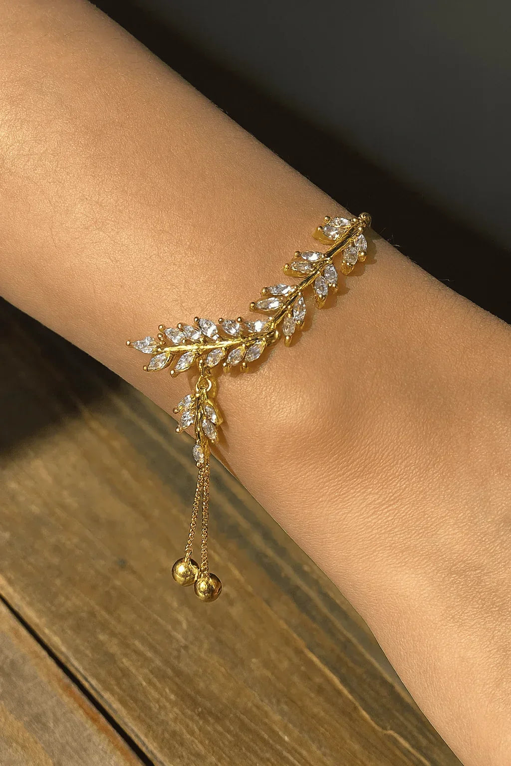 Adjustable Cubic Zirconia Bracelet