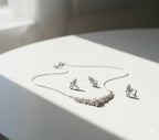 Crystal Leaf Jewelry Set