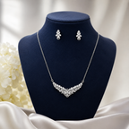 Crystal Leaf Jewelry Set