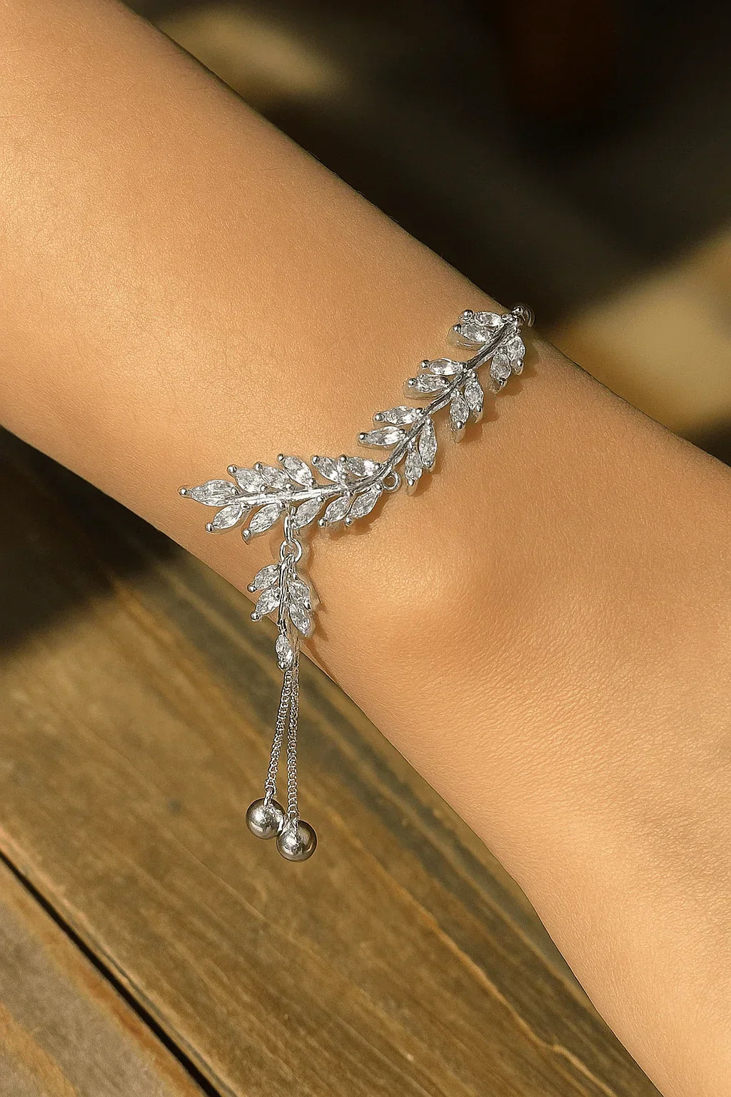 Adjustable Cubic Zirconia Bracelet