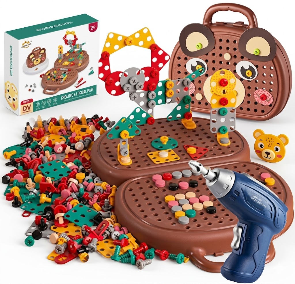 Kids STEM Drill & Build Set