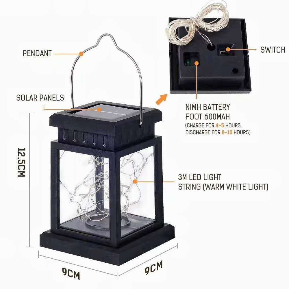 Solar LED Garden Lantern Light