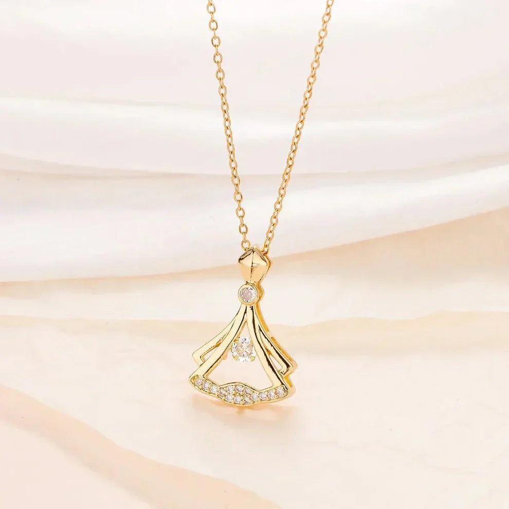 Rhinestone Pendant Necklace